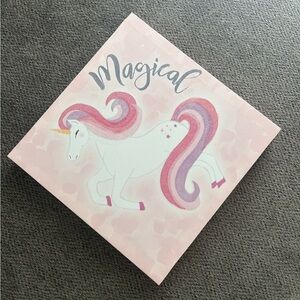 Pink Unicorn Canvas Art